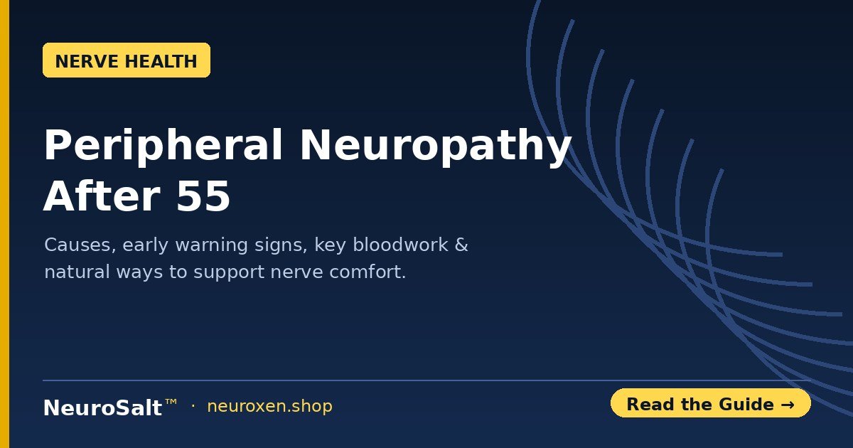 Peripheral Neuropathy After 55: Causes, Early Signs & Natural Support